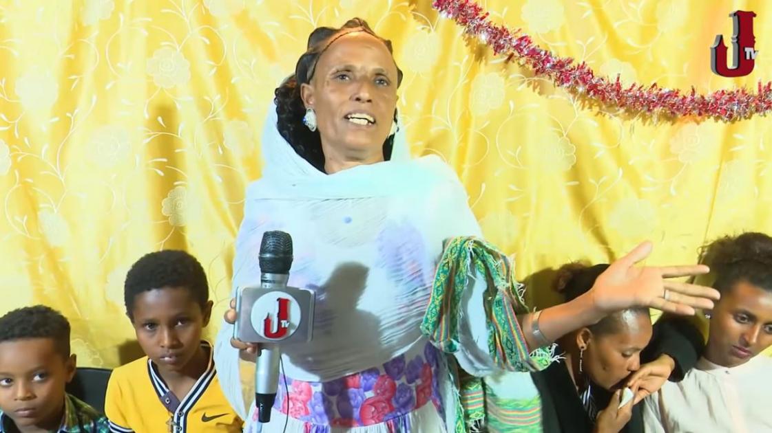 A mother expressing her wish and thanking Prime minister Abiy Ahmed